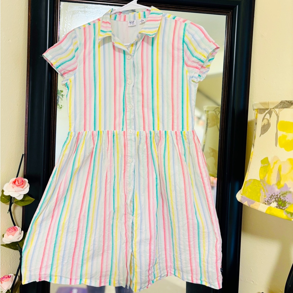 Gap Girls size 14/16 Dress Worn once Button down all the way